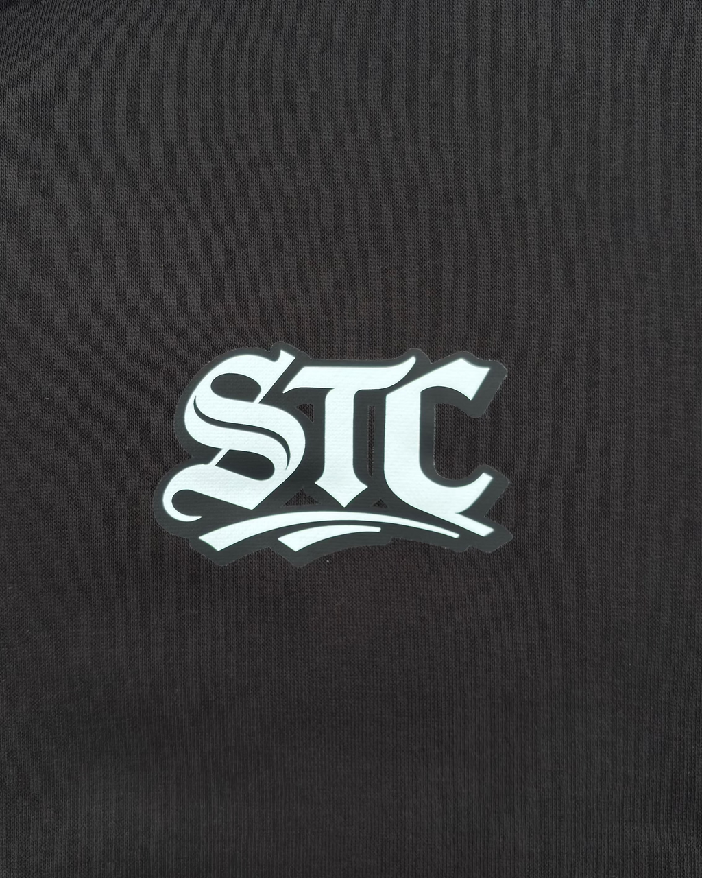 Save the Classics Logo auf Zip Hoodie Schwarz