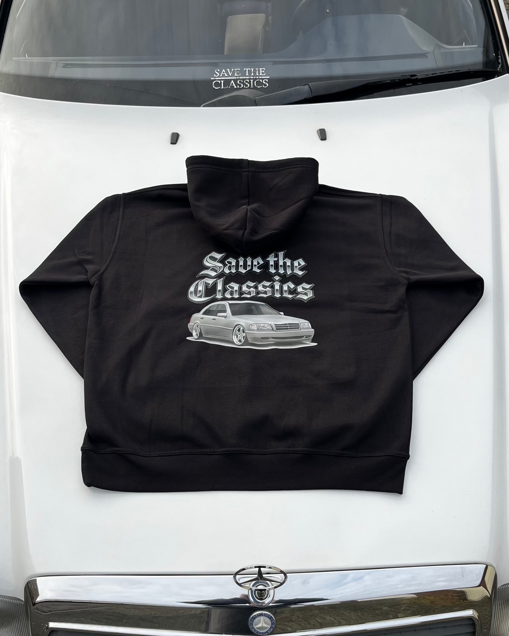 W202 Backprint auf Hoodie Save the Classics – SaveTheClassics