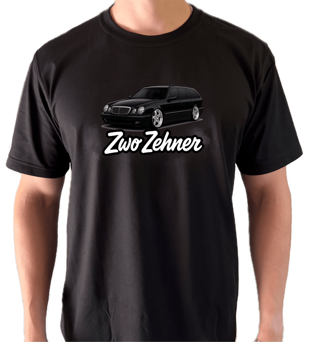 S210 T-Shirt „Zwo Zehner“ – E - Klasse Kombi Fan Shirt | Save the Classics - SaveTheClassics