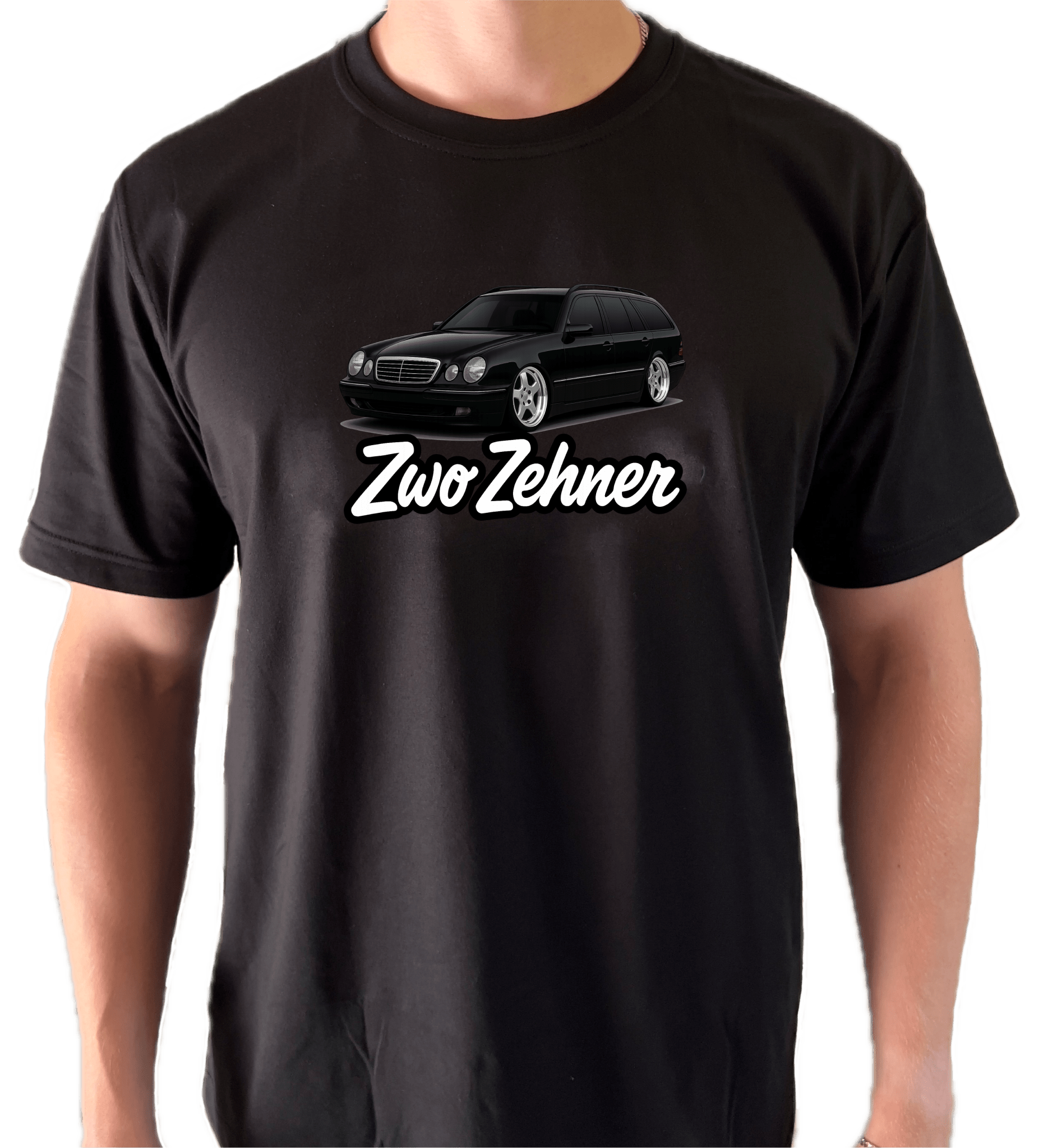 S210 T-Shirt „Zwo Zehner“ – E - Klasse Kombi Fan Shirt | Save the Classics - SaveTheClassics