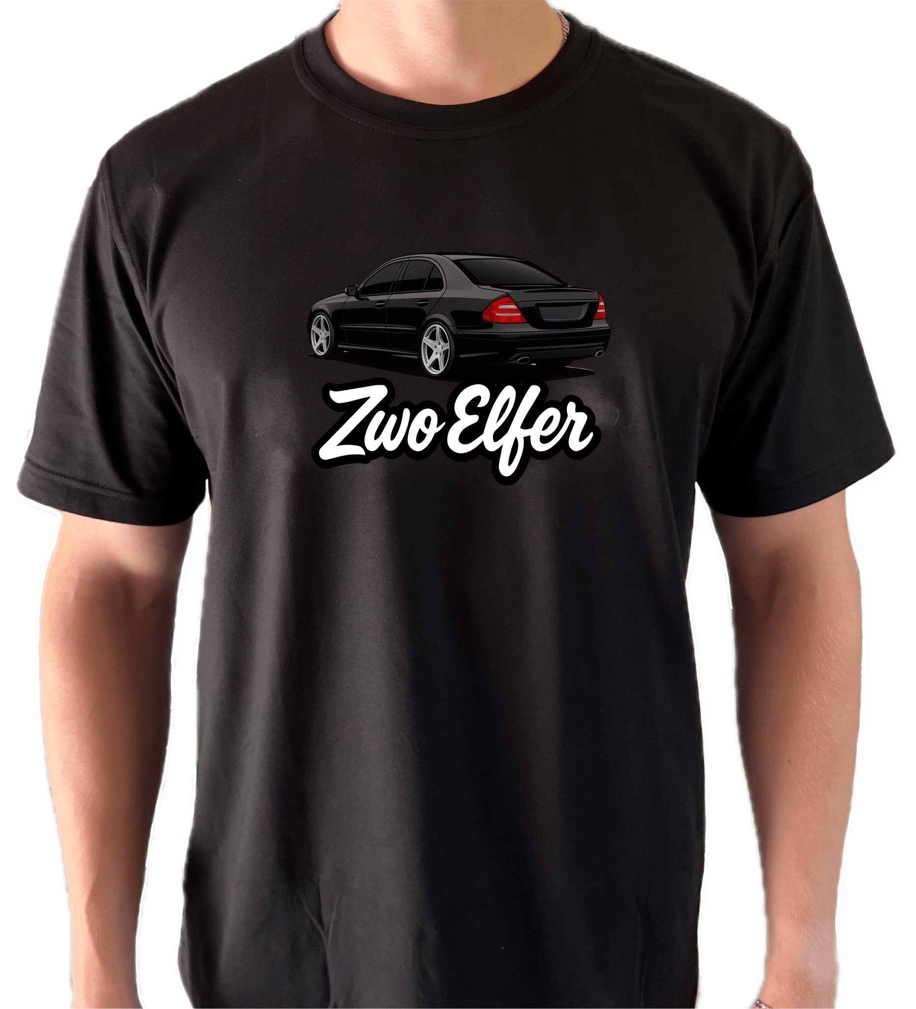 W211 T-Shirt „Zwo Elfer“ – E - Klasse Fan Shirt | Save the Classics - SaveTheClassics