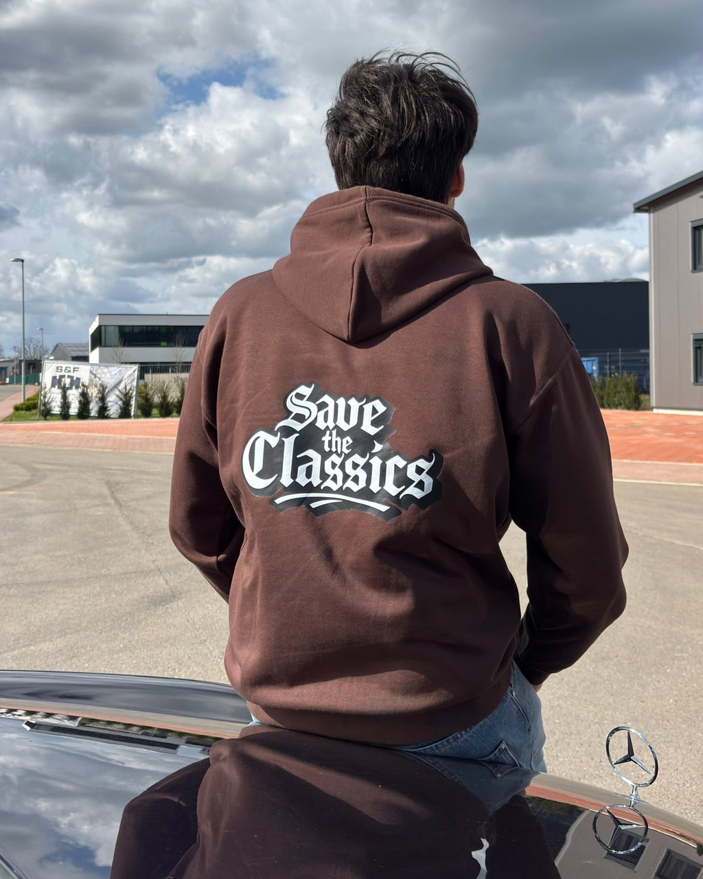 Zip Hoodie Save The Classicslifestyle foto von hinten